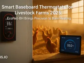 Smart Baseboard Thermostats for Livestock Farms 2025- EcoNet-BH Brings Precision to Barn Heating