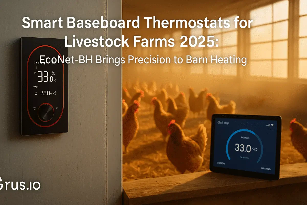 Smart Baseboard Thermostats for Livestock Farms 2025- EcoNet-BH Brings Precision to Barn Heating