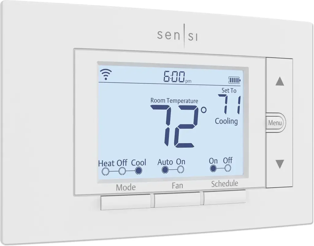 7 Types Thermostats - Traditional Heat Pump Thermostat