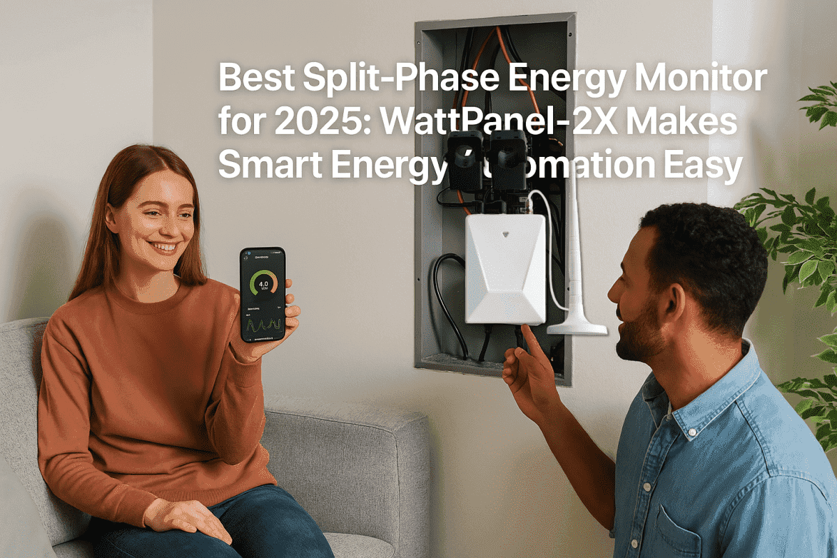 Best Split-Phase Energy Monitor for 2025 - WattPanel-2X