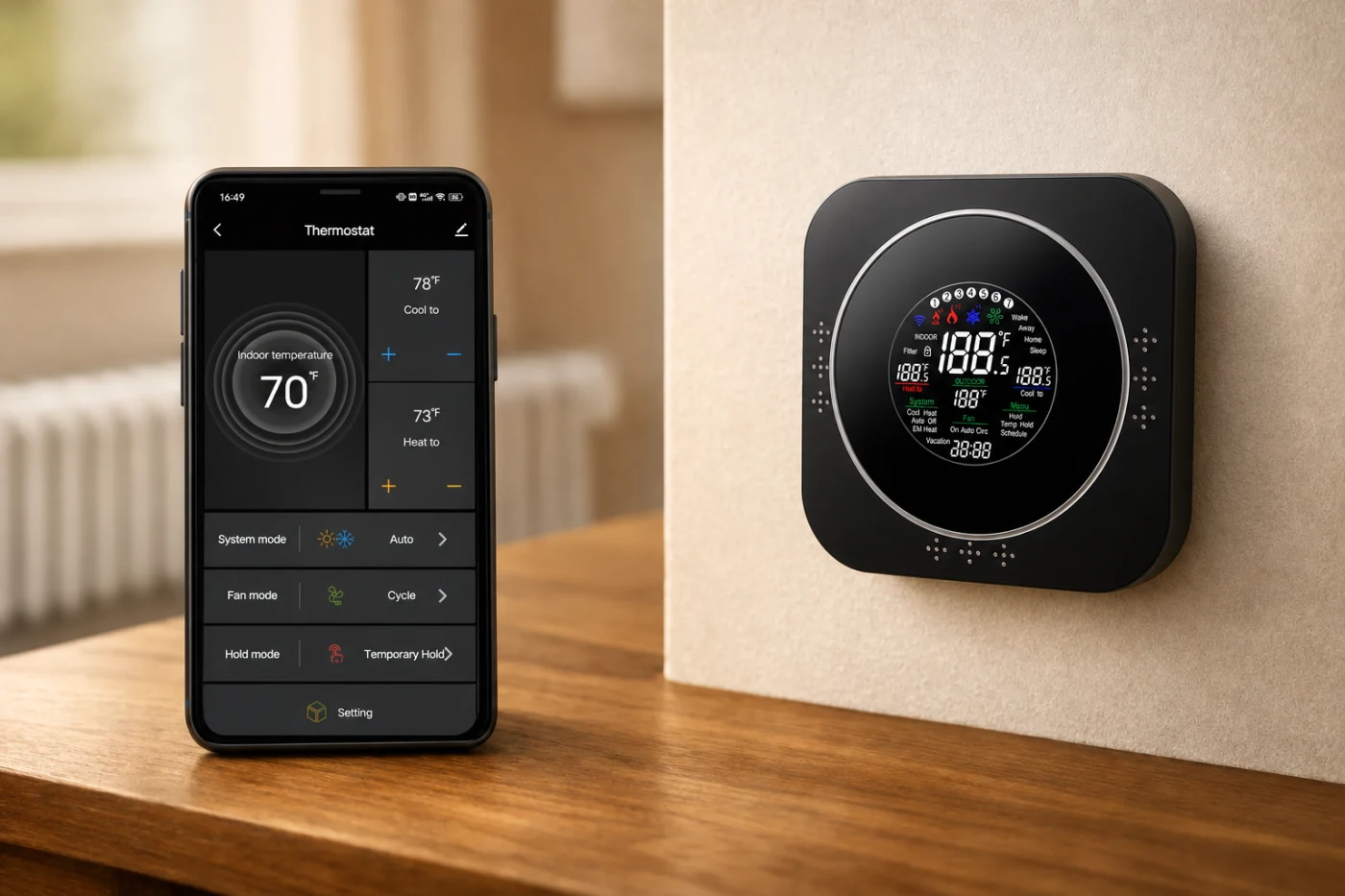 app Hero Heating Control Phone