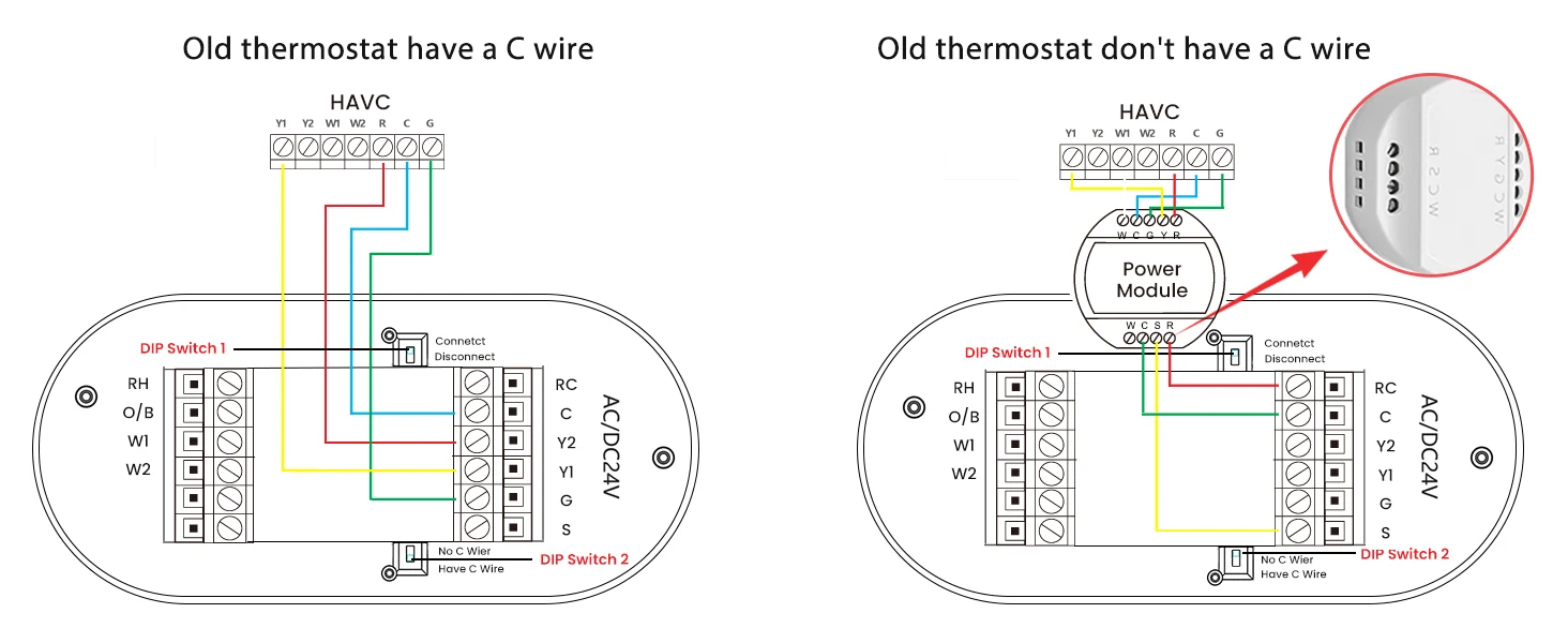 EcoNet-HP heat pump thermostat fit check visual