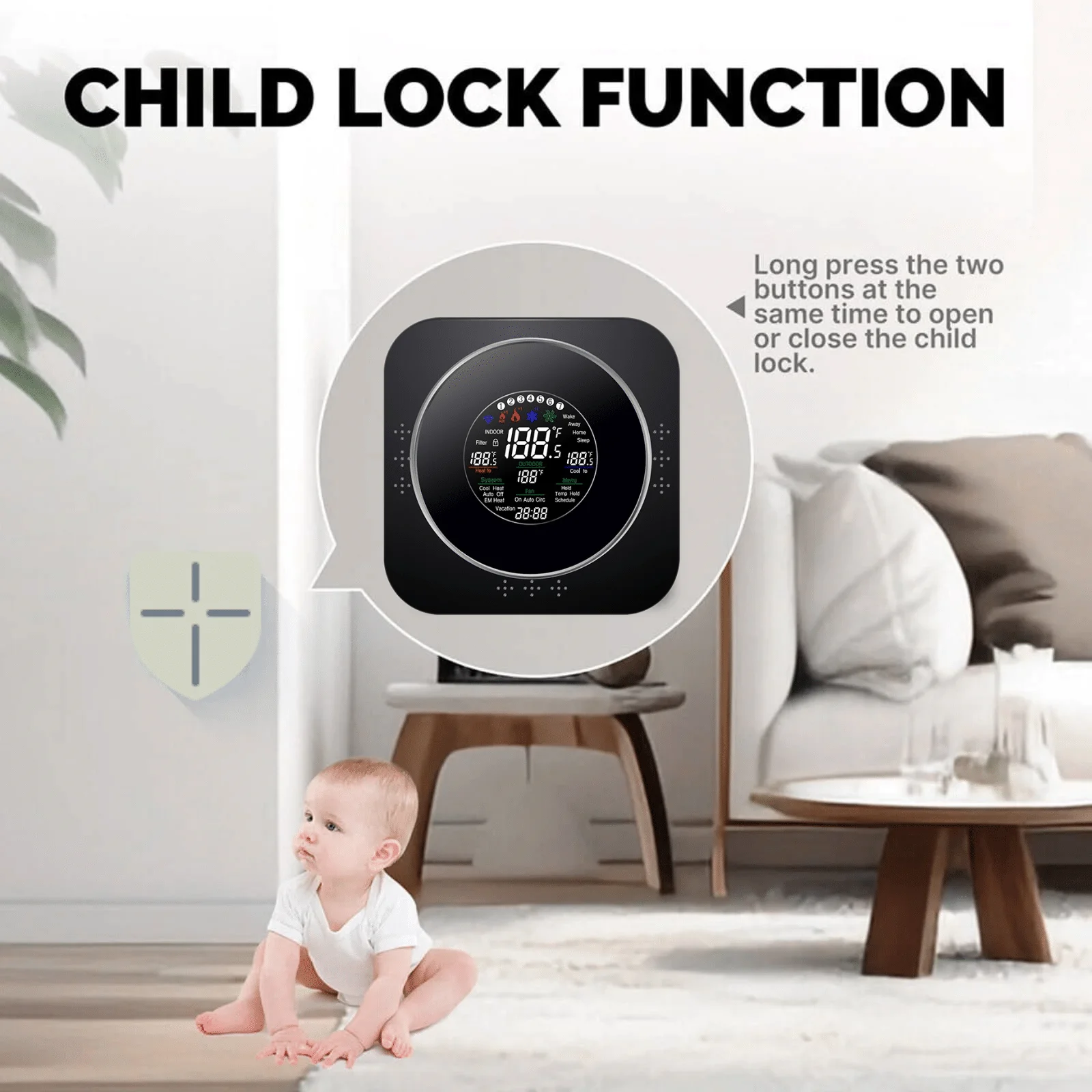 EcoNet-TU thermostat feature visual