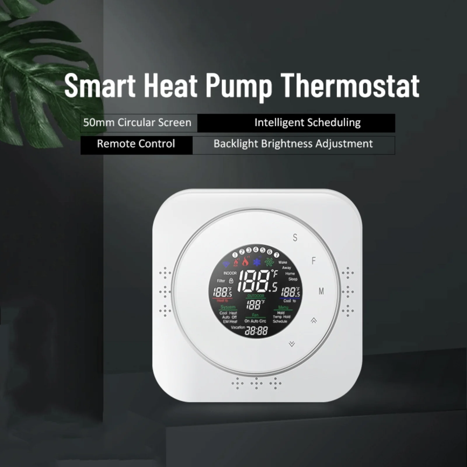 EcoNet-TU thermostat feature visual