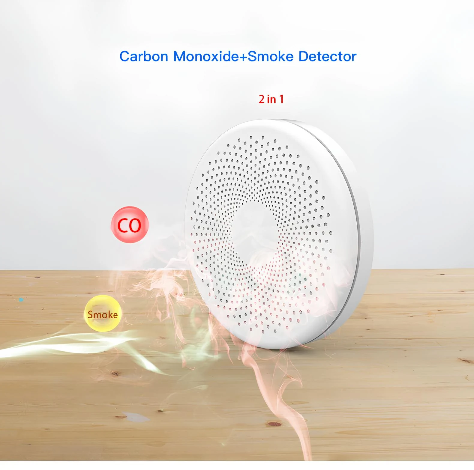 GasNet-CM smoke and CO detector feature visual