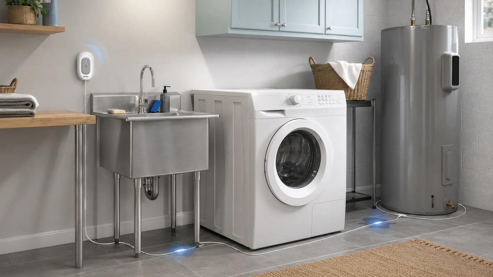 AquaNet-LD water leak detector product scene