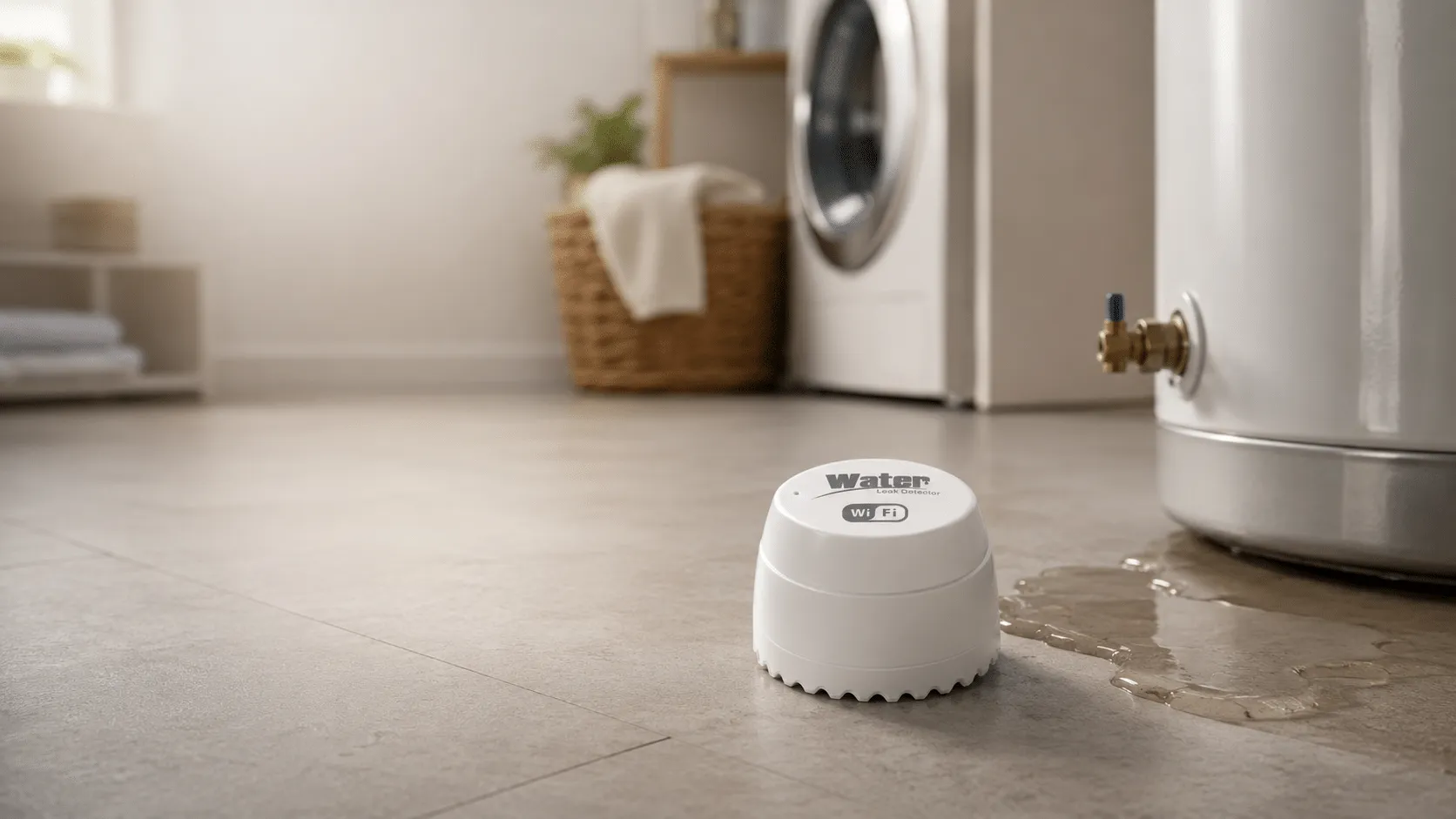 AquaNet-M water leak sensor product scene