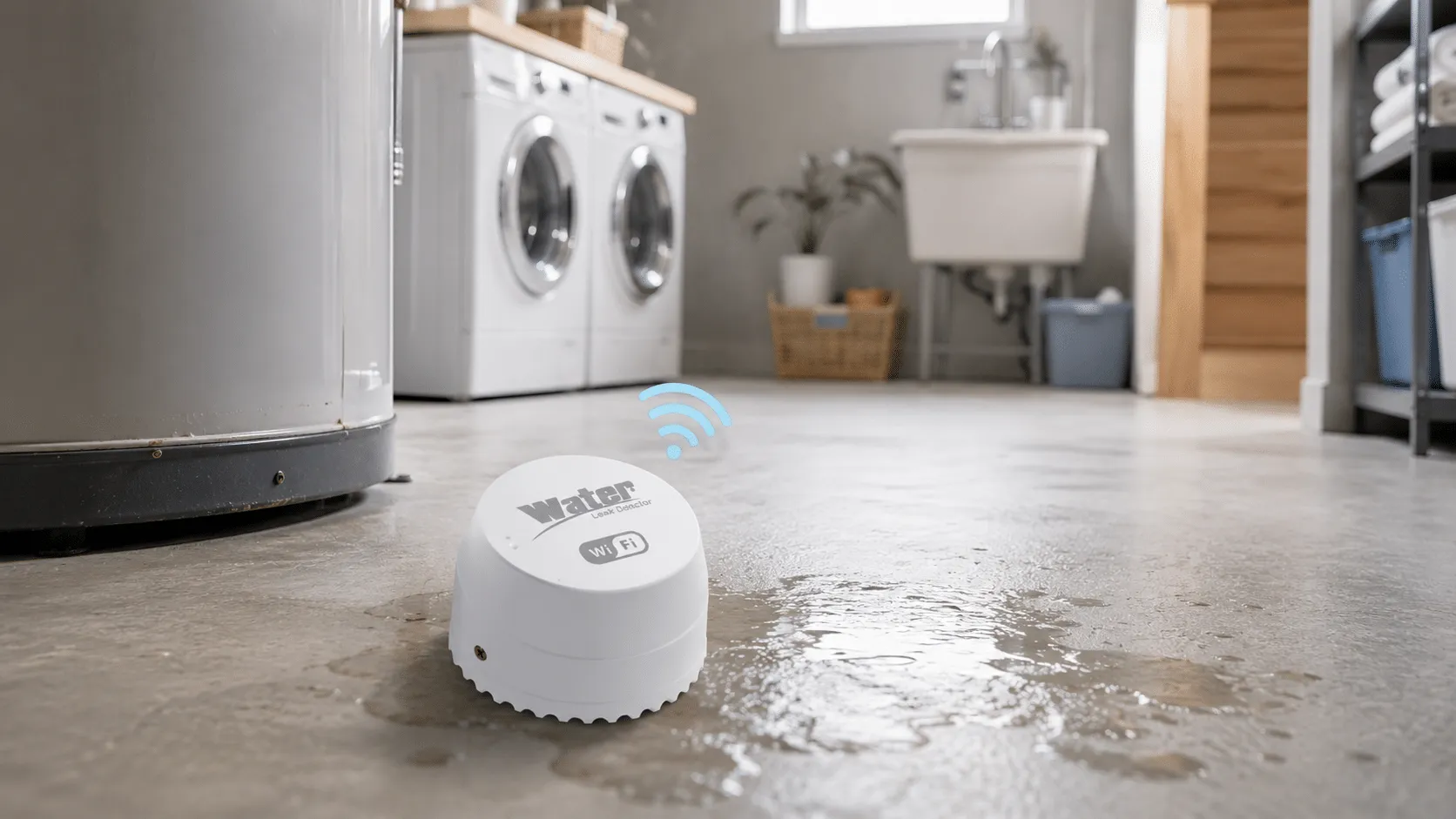 AquaNet-M water leak sensor product scene