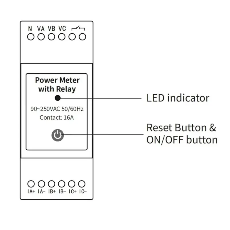 Smart Relay with Energy Monitoring_WattNet-3R led