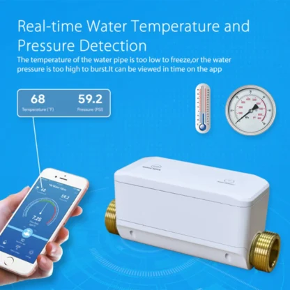 Real-time water pressure and temperature monitoring with Smart Water Monitor