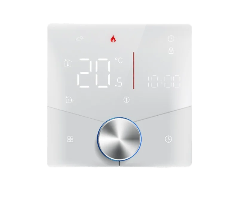 EcoNet-EK-White_Room Smart Knob Thermostat for Underfloor Electric Heating/Gas Boilers