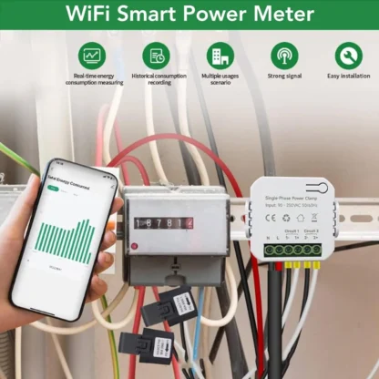 Single-Phase Smart Electric Meter with WiFi