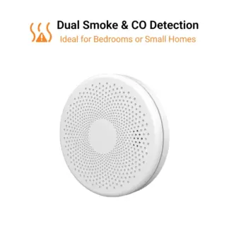Smoke and Carbon Monoxide Detector with 10-Year Battery and App Alerts, Single Pack for Bedroom or Small Apartment