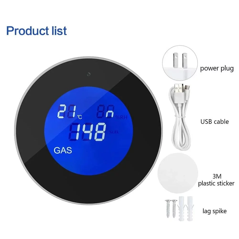 GasNet-S4 with USB plug, cable, wall stickers and screws