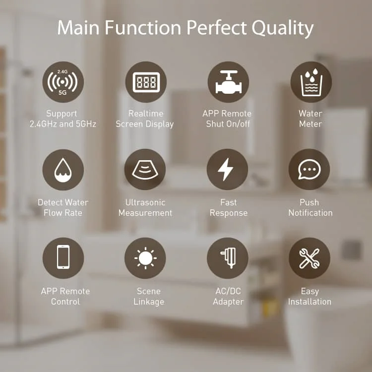 AquaNet-BD Smart Water Valve Function AquaNet-BD Smart Water Valve Main Function Perfect Quality