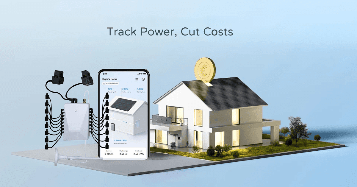 Split-phase Electric monitor: WattPanel-2X | Advanced Power Usage Monitoring for Your Home Electrical Breaker Panel(AC240V)