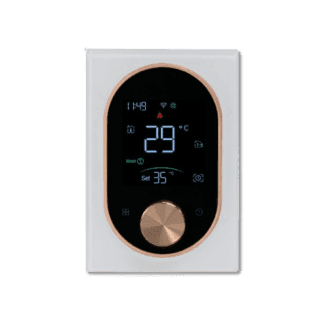 Smart Baseboard Thermostat for Electric Heaters | Alexa & No Rewiring – EcoNet-BH - White