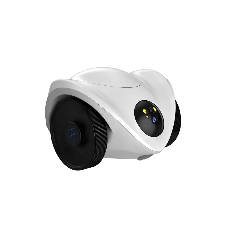 Left side view of CamNet-R1 pet robot camera