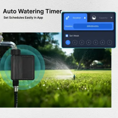 WiFi Hose Timer and app scheduling interface for automatic watering