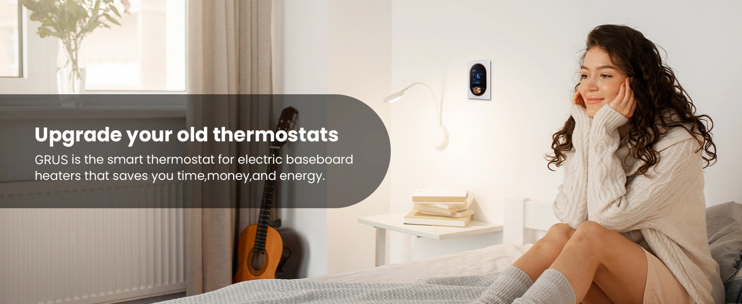 Grus EcoNet-BH is the smart thermostat for electric baseboard heaters that saves your energy Grus EcoNet BH is the smart thermostat for electric baseboard heaters that saves your energy -