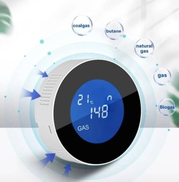 GasNet-S4 detects multiple gases including butane, coal gas, biogas, and natural gas