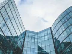 Commercial office building with solar panels and Multi-Circuit Energy Meters