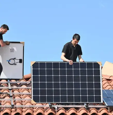 Install solar panels -