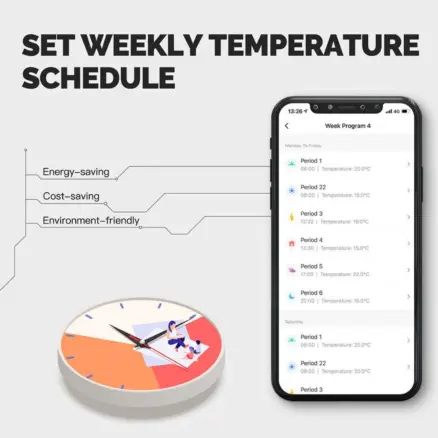 Smart Thermostat set weekly temperature Smart Thermostat set weekly temperature