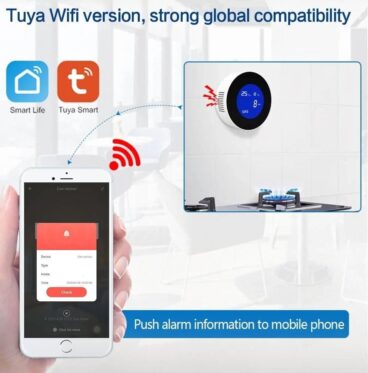 Smart Gas Leakage Detector wifi version gas leak detector tuya wifi version