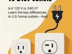 how to tell if an outlet is 120V or 240V